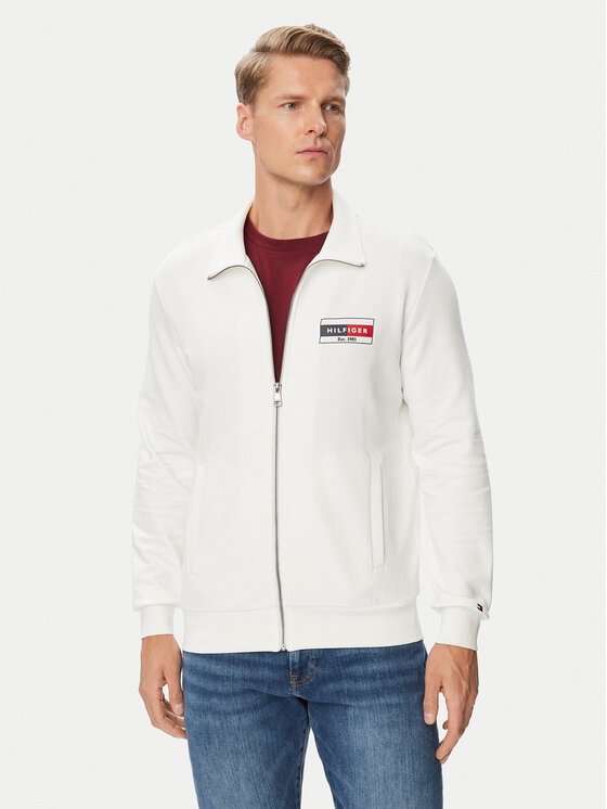 Tommy Hilfiger Tommy Hilfiger Felpa Brand Love MW0MW44941 Bianco Regular Fit