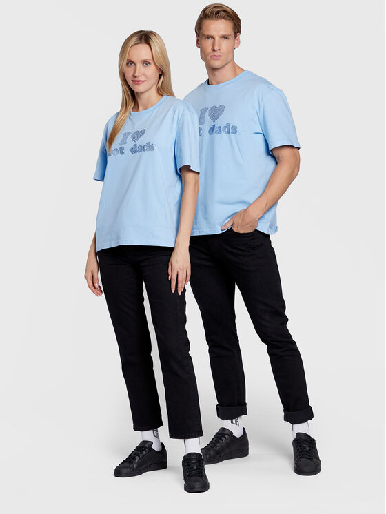 2005 2005 T-Shirt Unisex Hot Dads Modrá Regular Fit