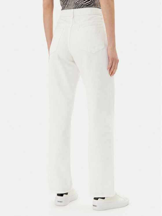 Vila Vila Τζιν Palma 14105535 Λευκό Wide Leg