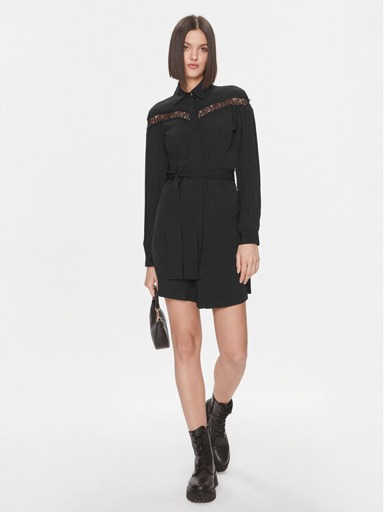 Liu Jo Liu Jo Marškinių tipo suknelė MF3136 T9121 Juoda Regular Fit