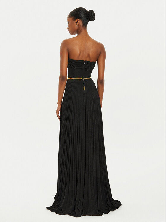 Elisabetta Franchi Elisabetta Franchi Sukienka wieczorowa AB-628-47E2 Czarny Regular Fit