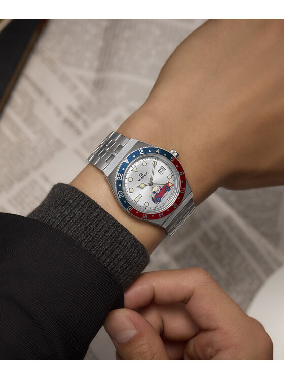 Timex Timex Zegarek TW2W83300 Srebrny