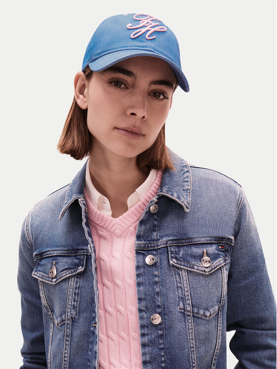 Tommy Hilfiger Tommy Hilfiger Nokamüts Logo Embroidery Baseball Cap AW0AW18338 Sinine