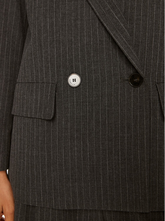 Marella Marella Giacca da abito Lama 2423046151 Grigio Regular Fit