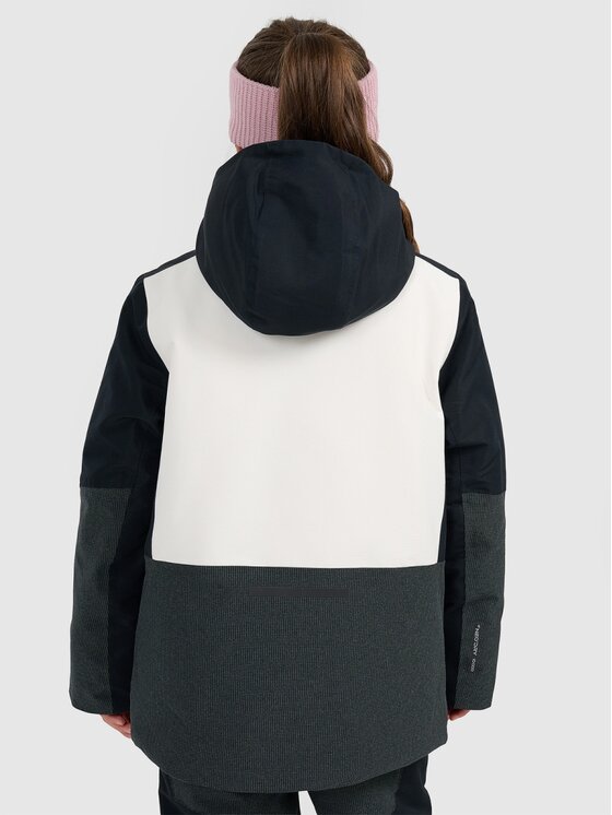 4F 4F Kurtka snowboardowa 4FJRAW25TTJAF1060-11S Biały Regular Fit