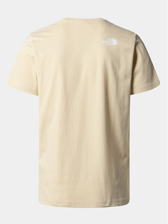 The North Face The North Face Tricou Woodcut Dome NF0A87NX Bej Regular Fit