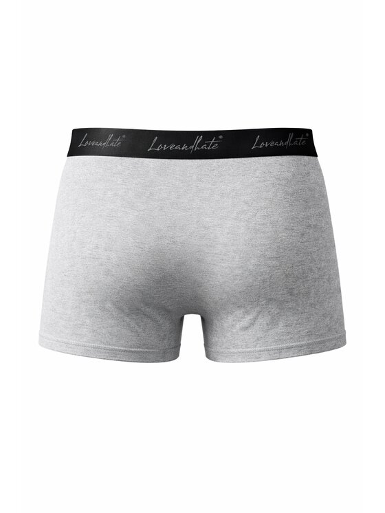 Love and Hate Love and Hate Boxer Grey Essential Grigio