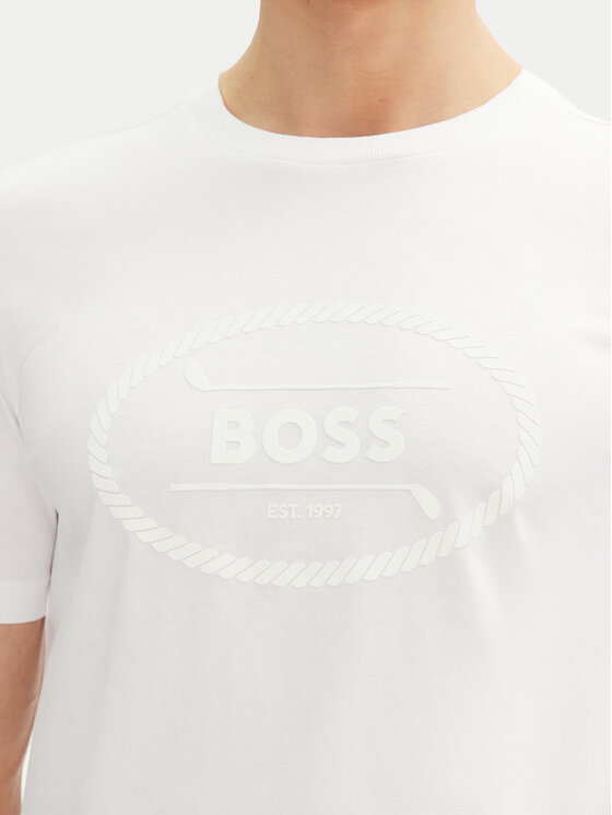 BOSS BOSS Marškinėliai 50537825 Balta Regular Fit