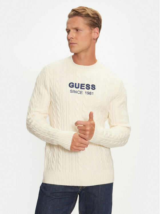 Guess Guess Džemper M4BR11 Z3HA2 Bež Regular Fit