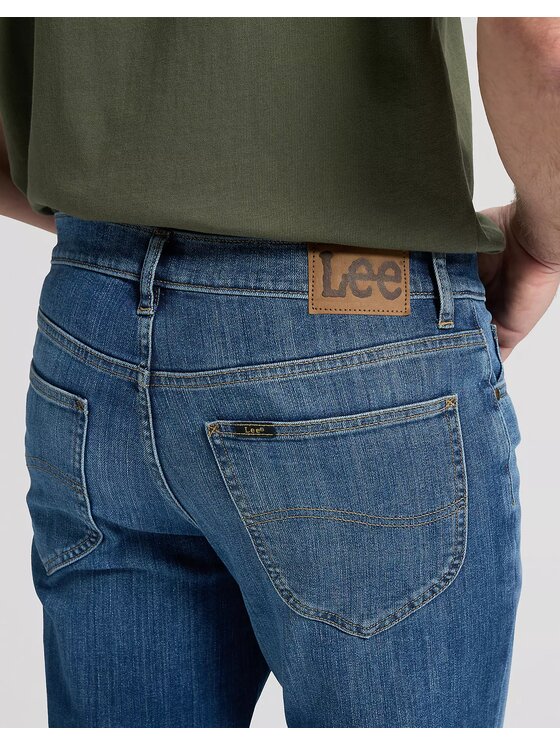 Lee Lee Jeansy WEST Niebieski Straight Leg