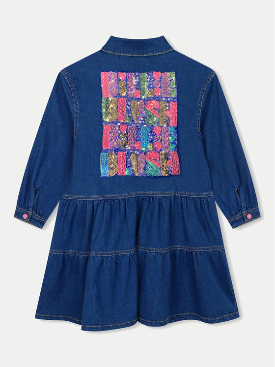 Billieblush Billieblush Džínsové šaty U20496 Tmavomodrá Regular Fit