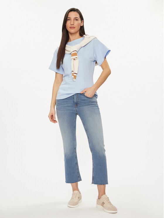 United Colors Of Benetton United Colors Of Benetton Tricou 3BL0D106A Albastru celest Regular Fit