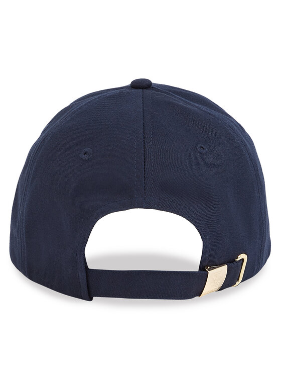Tommy Hilfiger Tommy Hilfiger Kepurė su snapeliu Elevated Chic Cap AW0AW17128 Tamsiai mėlyna