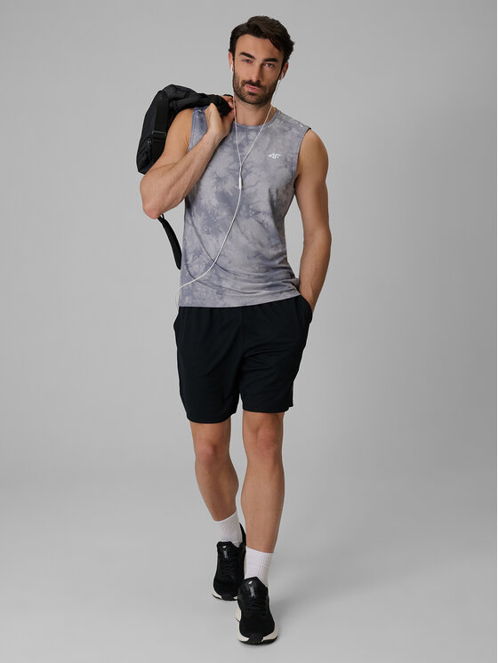 4F 4F Koszulka techniczna NO LIMITS Szary Regular Fit