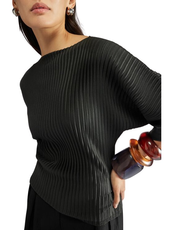 Liviana Conti Liviana Conti Blusa f5sg42 Nero Regular Fit