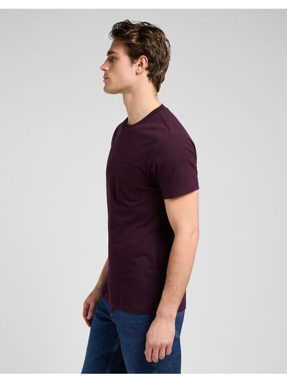 Lee Lee T-shirt ULTIMATE POCKET TEE Viola Slim Fit