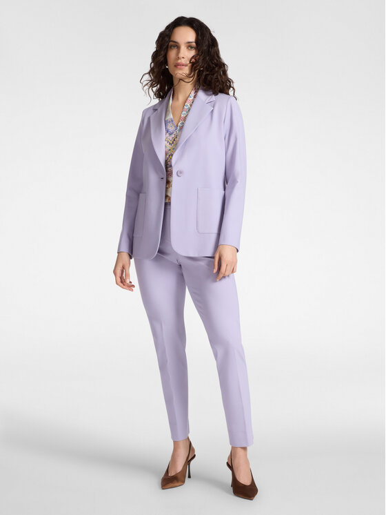 Elena Mirò Elena Mirò Marynarka R053P100122N009 Fioletowy Regular Fit