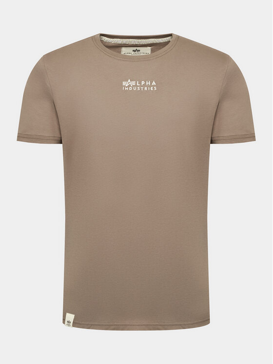 Alpha Industries Alpha Industries Tričko 118529 Hnedá Regular Fit