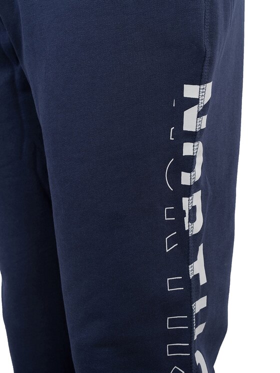 North Sails North Sails Kalhoty z materiálu 90 3203 000 | Sweatpant W/Graphic Tmavomodrá Regular Fit