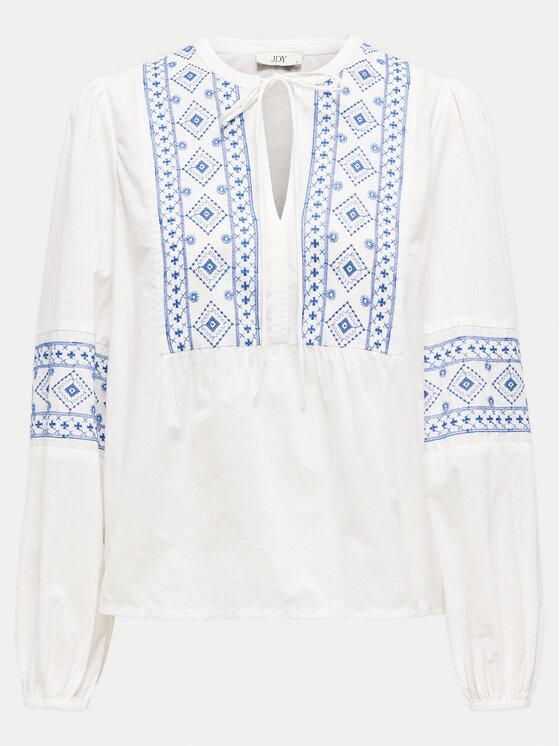 JDY JDY Блузка Lulu 15345478 Білий Regular Fit