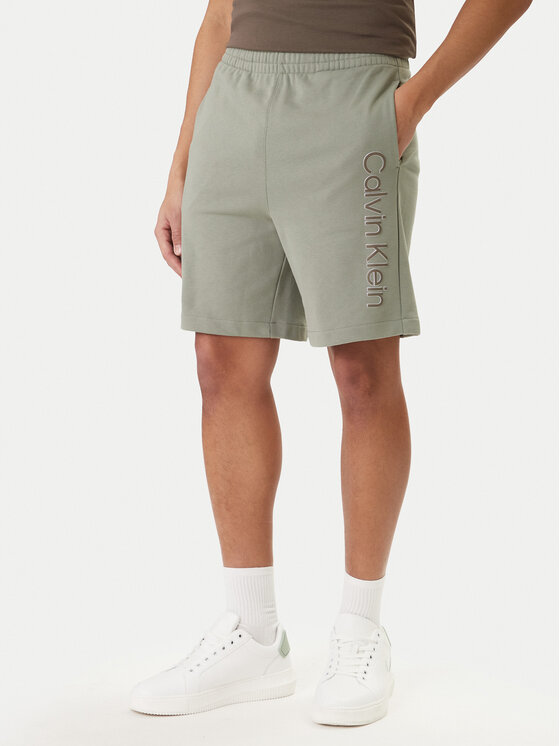 Calvin Klein Pantaloni scurți sport LV04LF240G Bej Regular Fit