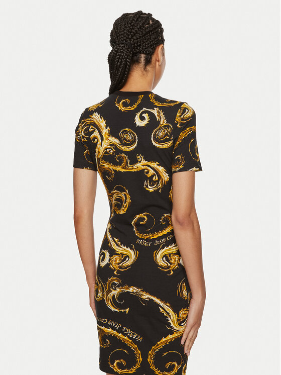 Versace Jeans Couture Versace Jeans Couture Kleid für den Alltag 77HAO939 JS409 Schwarz Slim Fit