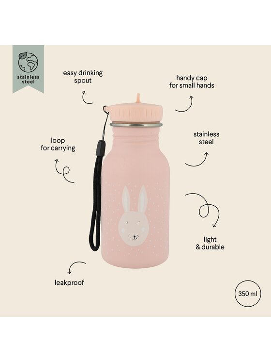 Trixie Baby Trixie Baby Bidon Butelka bidon 350 ml - Królik Różowy