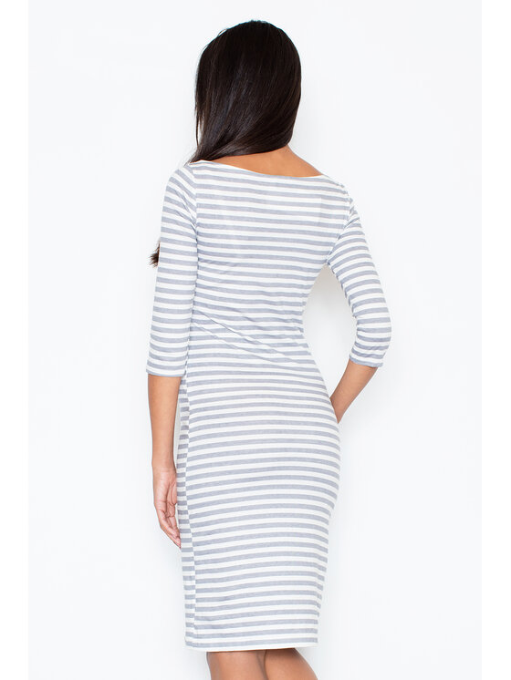 FIGL FIGL Sukienka M311 Szary Regular Fit