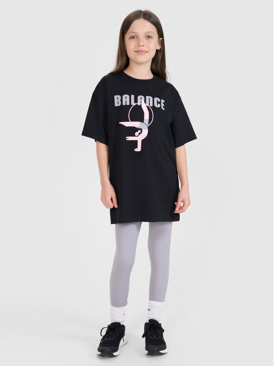 4F 4F T-shirt 4FJRSS25TTSHF2646-20S Nero Oversize
