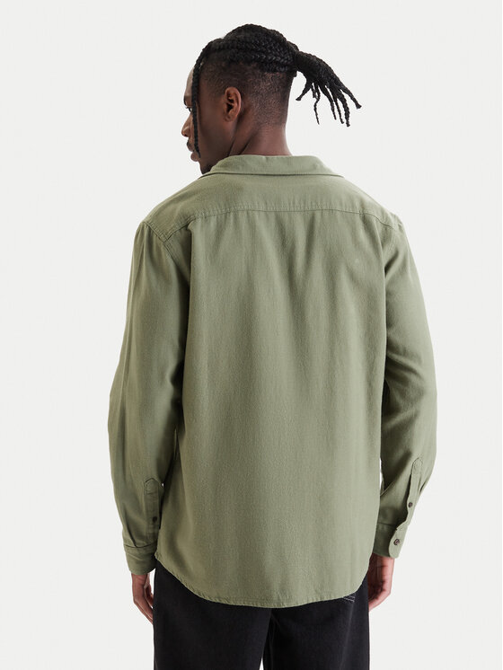 Quiksilver Quiksilver Košile Motherfly Solid EQYWT04651 Zelená Regular Fit