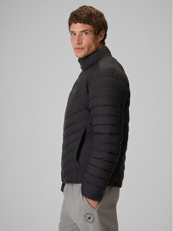 4F 4F Kurtka puchowa BASIC+ Czarny Regular Fit