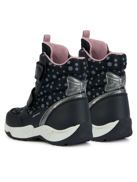 Geox Geox Snehule J Sentiero Girl B Ab J36FVC 0MNNF C9244 M Čierna