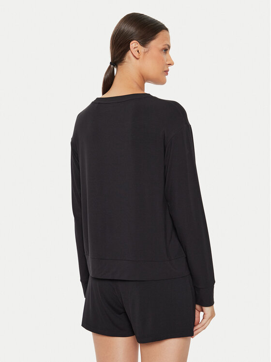 HUGO Hugo Pyžamový top Unite 50490706 Černá Relaxed Fit