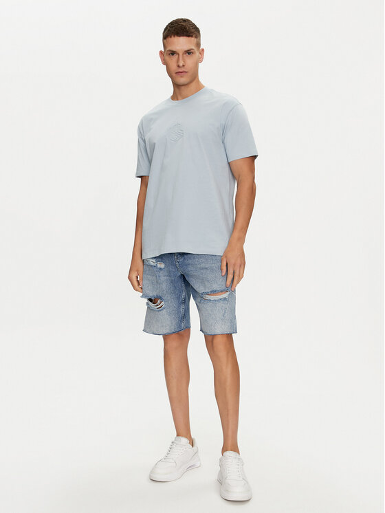 Karl Lagerfeld Jeans Karl Lagerfeld Jeans Тишърт 241D1705 Син Regular Fit