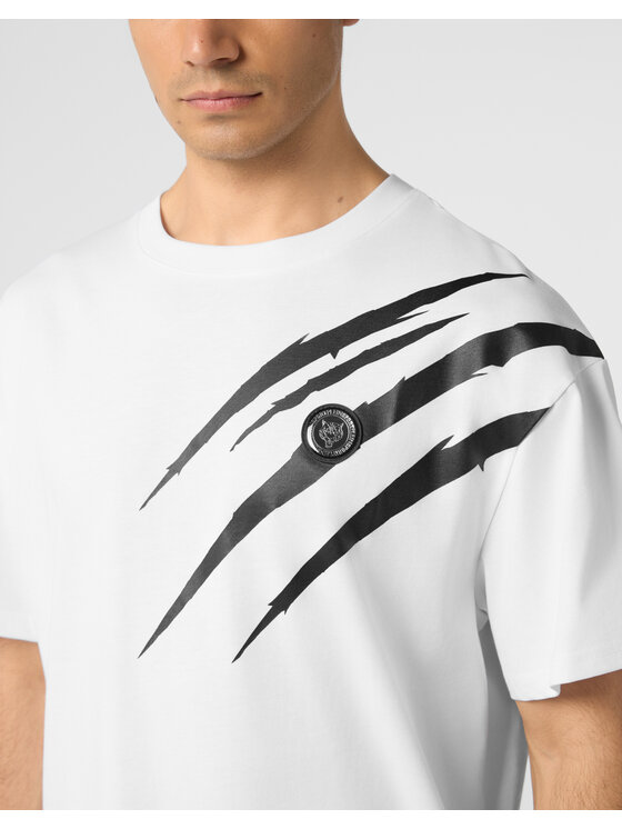 Plein Sport Plein Sport T-Shirt 28355 Biały Regular Fit