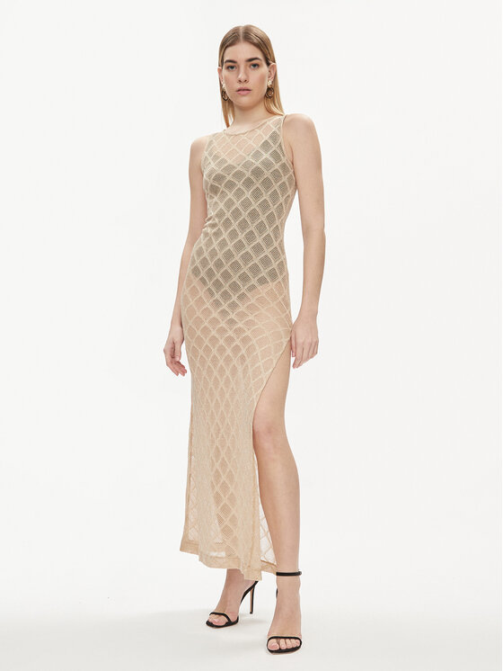 Liu Jo Liu Jo Rochie de vară VA4002 J4666 Auriu Slim Fit