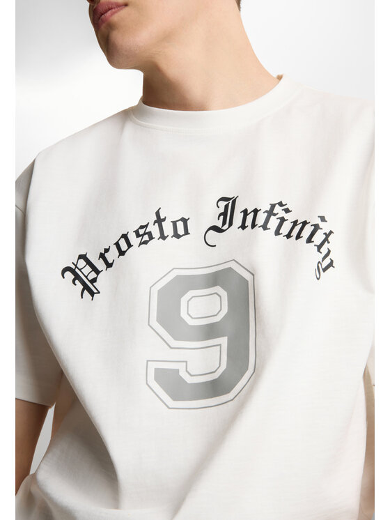 PROSTO. PROSTO. T-Shirt Nine Biały Oversize