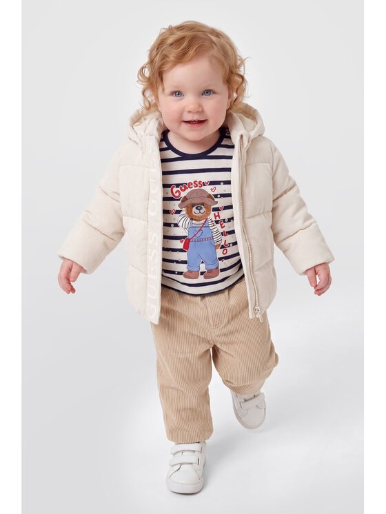 Guess Kids Guess Kids Kurtka przejściowa 185184 Biały Classic Fit