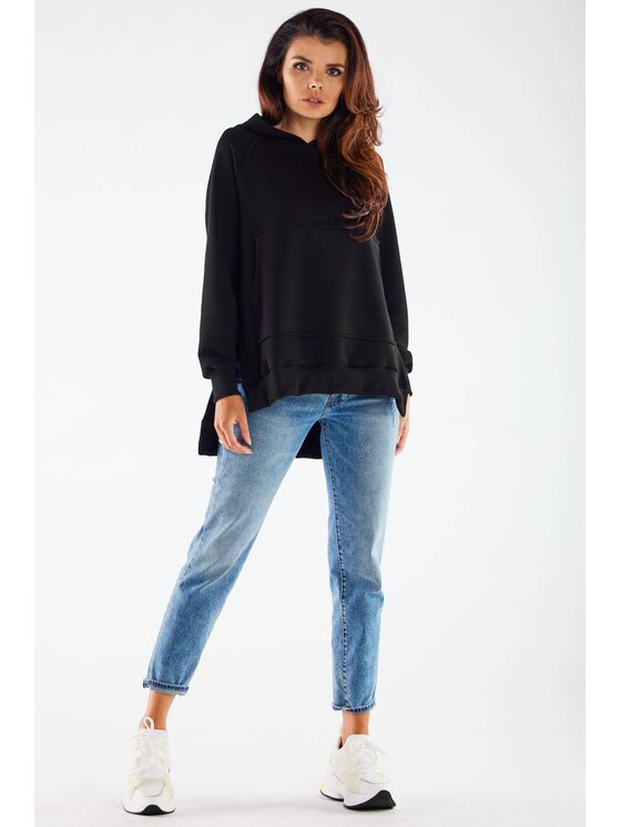 Infinite You Infinite You Bluza M280 Czarny Basic Fit