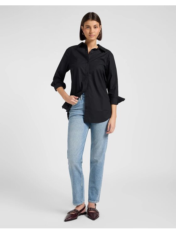Lee Lee Jeansy CAROL Biały Straight Leg