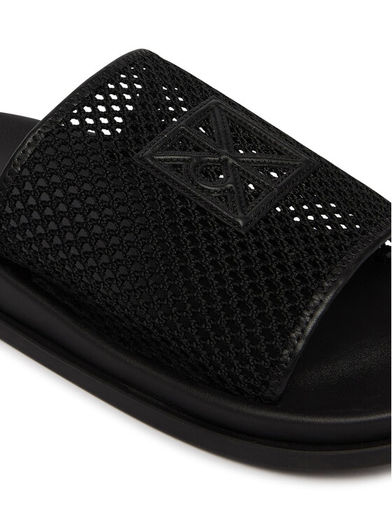 Calvin Klein Calvin Klein Şlapi Mesh Mule Slides HW0HW02889 Negru