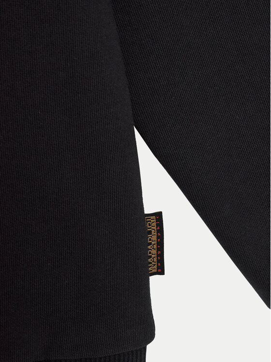 Napapijri Napapijri Μπλούζα B-Chamois NP0A4HY4 S Μαύρο Regular Fit