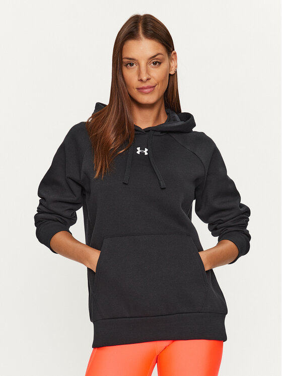 Under Armour Jopa Ua Rival Fleece Hoodie 1379500 Črna Loose Fit