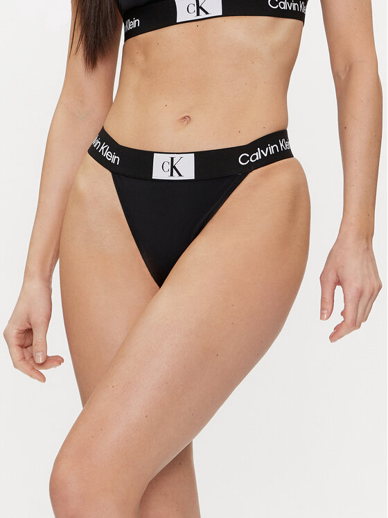 Calvin Klein Swimwear Bikini partea de jos KW0KW02351 Negru