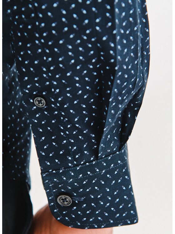 Pako Lorente Pako Lorente Koszula P25WF-1X-038 Granatowy Slim Fit