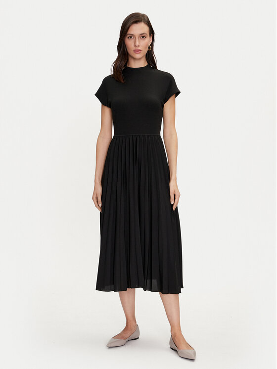 Tommy Hilfiger Tommy Hilfiger Ежедневна рокля WW0WW42020 Черен Regular Fit
