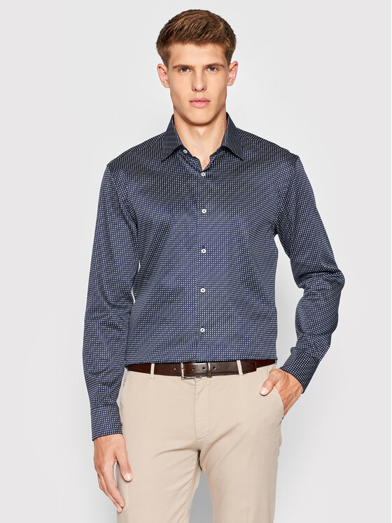 Camicia Hank 50473311 Blu scuro Slim Fit