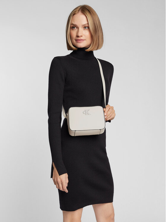 Calvin Klein Calvin Klein Τσάντα Minimal Monogram Camera Bag K60K609290 Μπεζ
