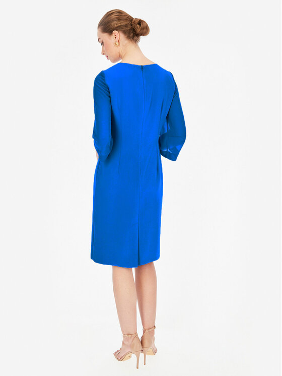 Potis & Verso Potis & Verso Sukienka elegancka Gardena Niebieski Slim Fit