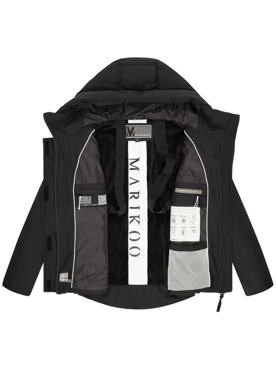 Marikoo Marikoo Kurtka zimowa Elira Czarny Regular Fit